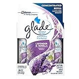 Glade Sense & Spray Automatic Air Freshener Refill, Lavender & Vanilla, 2 Ct, 0.86 oz