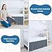Cottington Lane Dark Grey Crib Skirt Dust Ruffle, 100% Natural Cotton, Soft, Durable Nursery Crib Toddler Bedding Skirt for Baby Girls or Boys, Fits Standard Cribs 28