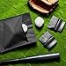 3 Pieces Umpire Gear Set Include 2 Pieces Umpire Brush Baseball Home Plate Brush Baseball Umpire Gear Umpire Ball Bag for Baseball Softball Referee Equipment, Black