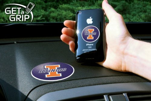 Get A Grip 11227 University of Illinois Fighting Illini Polymer Anti-Slip Phone Grip