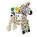 Manhattan Toy Safari Zebra Wooden Toddler Activity Toy