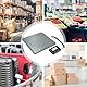 UNIWEIGH Paketwaage 200kg 440lbs,Digitale Postwaage,Starke Stahlplattform,Versandwaage mit LCD/Hold/Tara/Auto-Off Funktion,Waage für Gepäck/Lager,Batterie&USB Betrieben,Grau