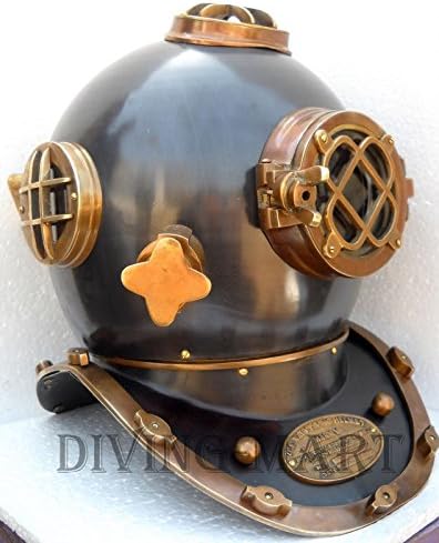 Antique Vintage Diving Helmet U.S Navy Mark V Deep Sea Divers Helmet Replica 18