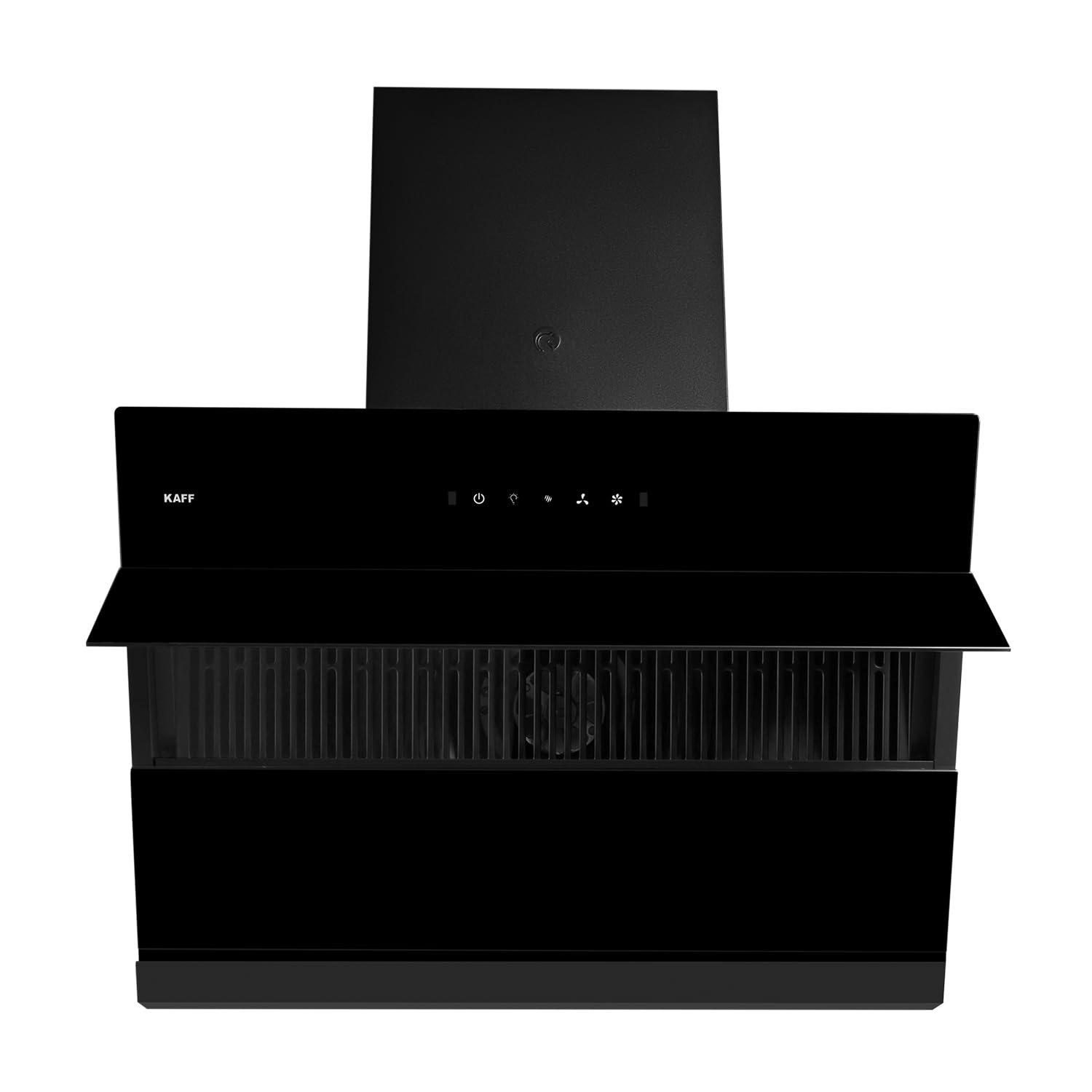 KAFF | K-Series | Slant Filterless Auto Clean Kitchen Chimney, 60 CM, 1450 m3/hr Suction Capacity with Touch & Motion Sensor, 2 Years Comprehensive Warranty and Lifetime on Motor* (Black) | KES 60B
