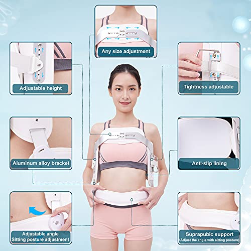 Hyperextension Back Brace Orthotics Jewett Brace For Thoracic & Lumbar Spine Flexion, Spine Compression Fractures(Large) #TOP1