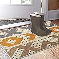 Color&Geometry Indoor Doormat, Indoor Outdoor 32"x20" Mat Waterproof, Non Slip Washable Quickly Absorb Moisture and Resist Dirt Rugs for Entrance…