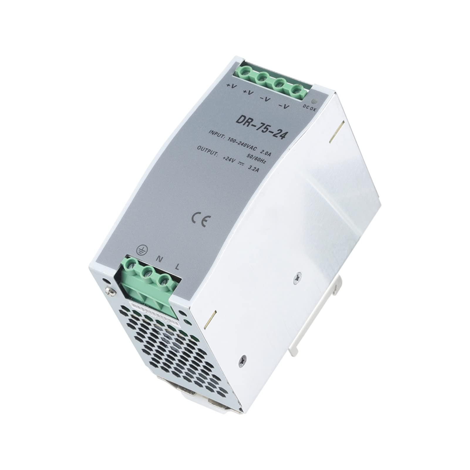 Transformateur 24V rail DIN DR-75-24 alimentation commutation 75W LED - 7