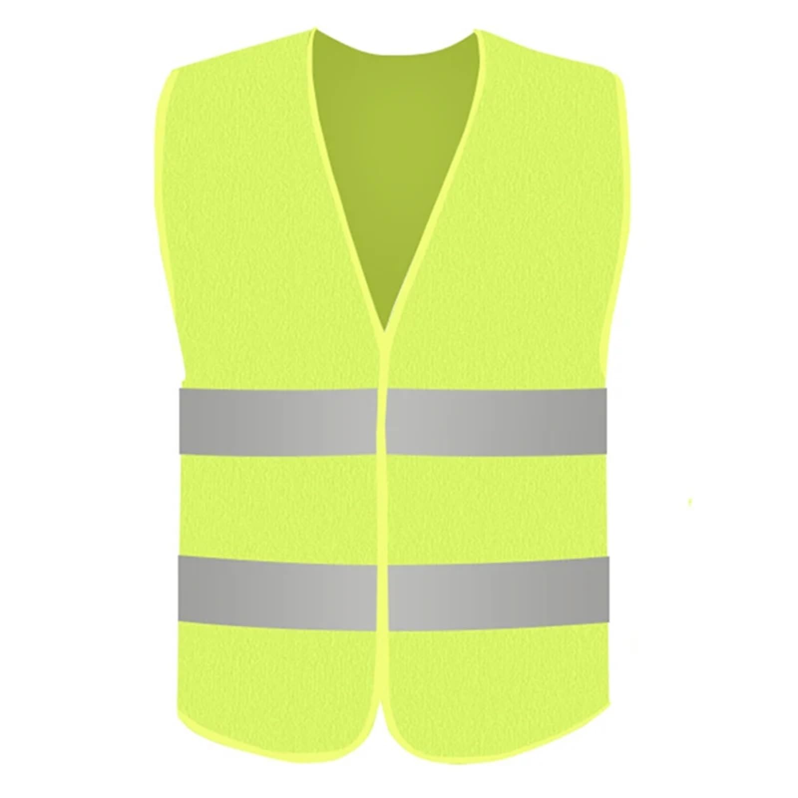 ByNGSDCC High Visibility Car Traffic Reflective Safety Vest - Outdoor Running Cycling Sports Protective Clothing(Beige)