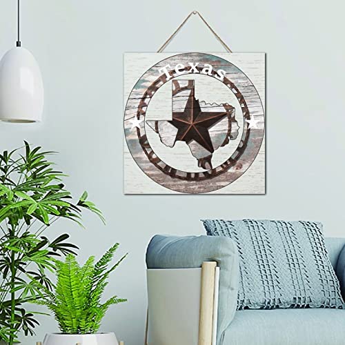 Plaque murale bois étoile du Texas de 30 cm suspendre pour objet déco salon