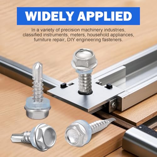 Kit Tornillos Autoperforantes Acero Inoxidable 70 Pzs miniatura 6