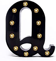 Vista 18 de Foaky Letrero de luces LED negras con número de marquesina, luces de números de marquesina iluminadas para luz nocturna, boda, fiesta de cumpleaños