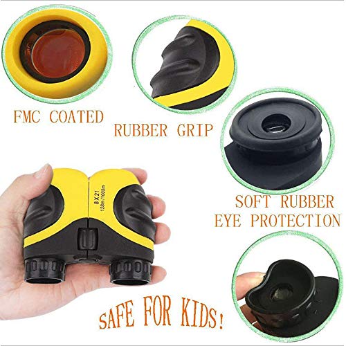 Ajcoflt Mini Binóculos Telescópio Compacto Telescópio Crianças Brinquedos de Presente para Crianças