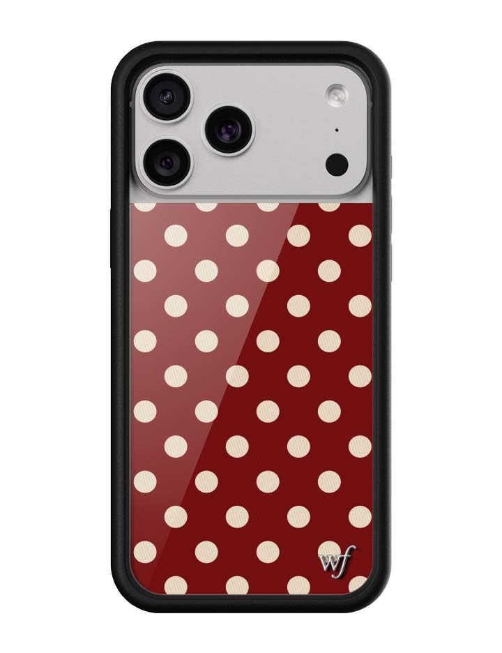 Image of Wildflower Cases - iPhone 17 Pro Max Compatible - Burgundy & Cream