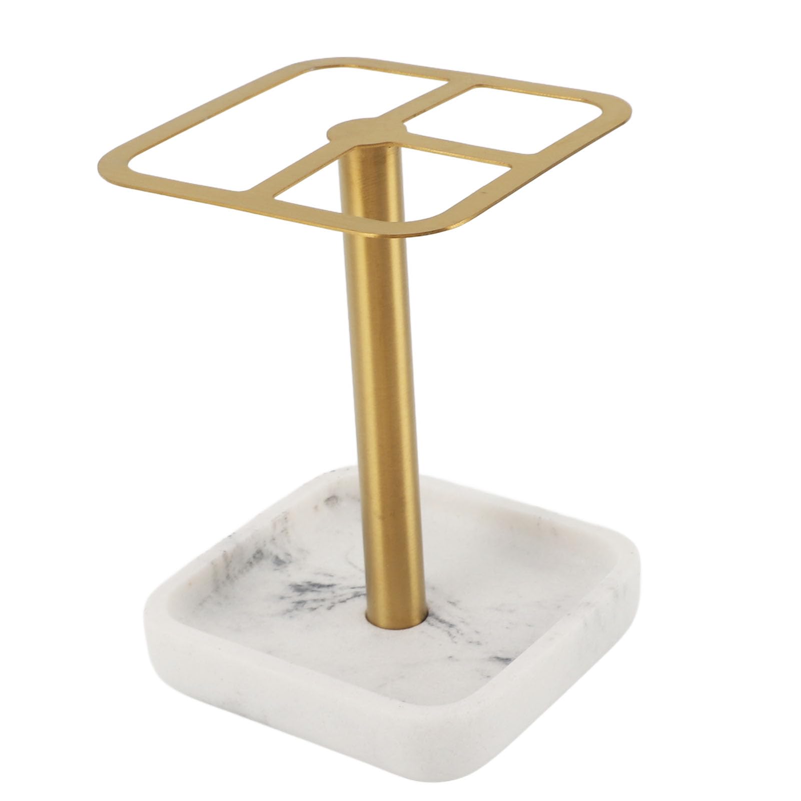 Ejoyous Portaspazzolino, Portaspazzolino in Acciaio Inossidabile 304 con 3 Slot, Supporto per Dentifricio per Bancone del Bagno, Organizzatore Senza Trapano per Utenti di Spazzolini Elettrici (GOLD)