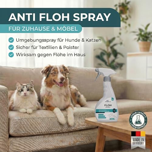 The Home Pet Lab Flohspray für Wohnung und Möbel, Anti Flohmittel, 500 ml