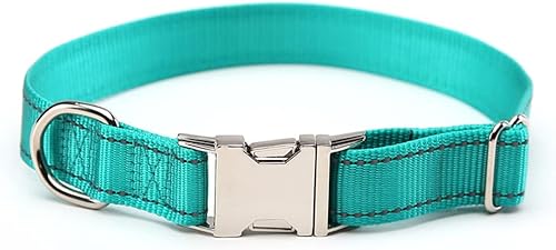 Miniatura 7 de Love Dream Collar reflectante para perro con hebilla de metal, collares ajustables de nailon de seguridad con hebilla de liberación rápida