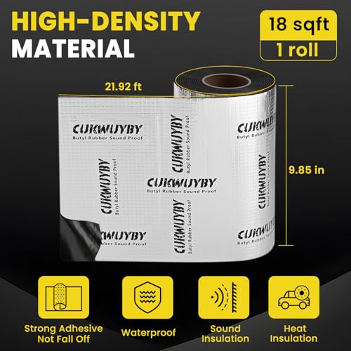 Image of Butyl Sound Deadening 18 sqft Noise & Heat Insulation