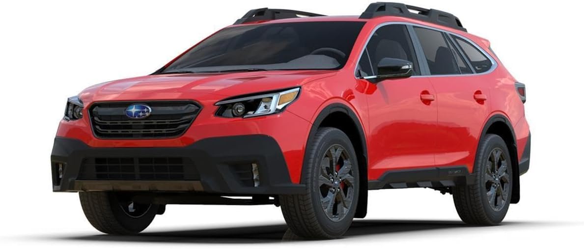 Rally Armor UR Black Mud Flap w/White Logo FITS 20+ Subaru Outback MF66-UR-BLK/WH