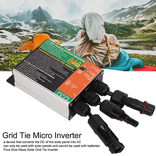 Solar Grid Tie Inverter, 150 W 230 V Reiner Sinus-Solar-Wechselrichter 10,8 V Bis 30 V DC-Eingang zu AC 180 V Bis 280 V Ausgang Mikro-Wechselrichter