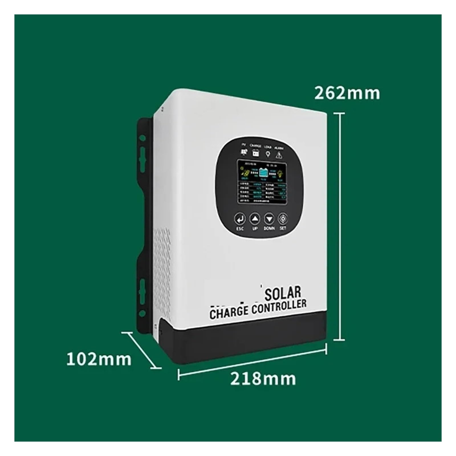 Controlador Solar, Controlador de carga solar MPPT versión 40A 60A Pantalla LCD Almacenamiento energía doméstica Control Cargador(60A)