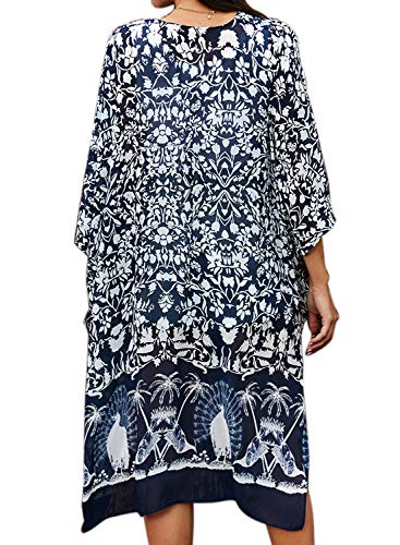 Image of Jayscreate Women's Breezy Summer Boho Kimonos Sheer Beach Cardigan Cover Up