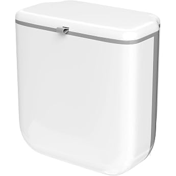 10L Camping Hanging Bin Kitchen Waste Bin White