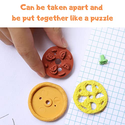 Mr. Pen- Food Erasers, Erasers, 30 Pcs, Puzzle Erasers, Take Apart Erasers, Fruit Erasers, Pull Apart Erasers, Erasers For Kids, Fun Erasers, Gifts For Kids, Prizes For Kids Classroom, Pencil Erasers #TOP1