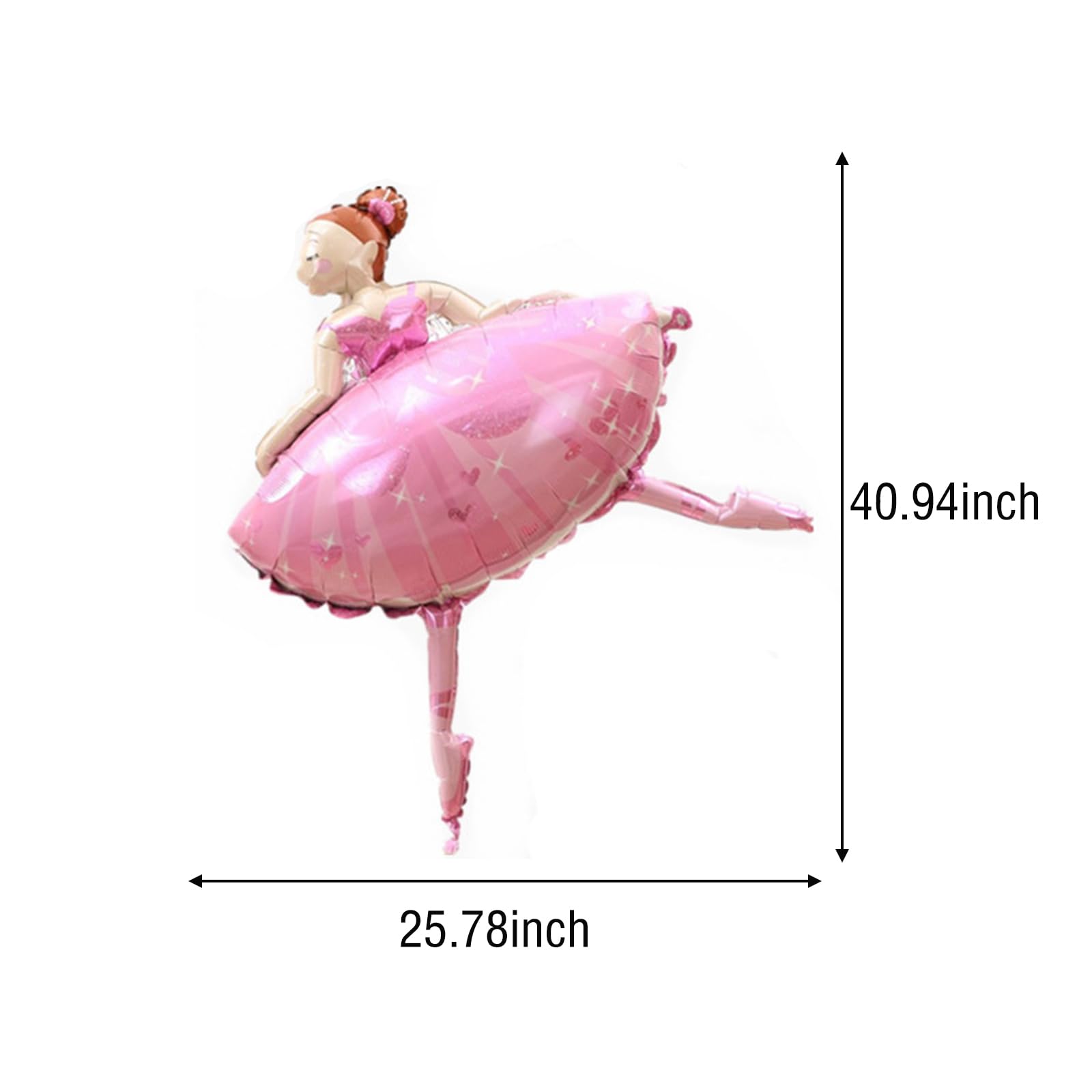 Aazon.co: 4pcs Ballet Dancing Girl Ylar Balloons For Girls Birthday...