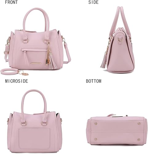 Miniatura 5 de MKF - Bolsos de hombro para mujer - Bolso de bolsillo de piel sintética, cartera para maletín - Correa cruzada, bolso con asa superior