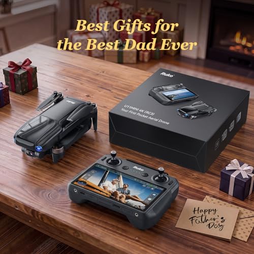 Ruko U11MINI 4K RC3 Professional 8K Drone with 55 Touchcreen Drones with camera for Adults 4K Video 3 Axis Gimbal 20000ft FPV Transmission Under 249g FAA Exempt Beginner 64 Min Flight