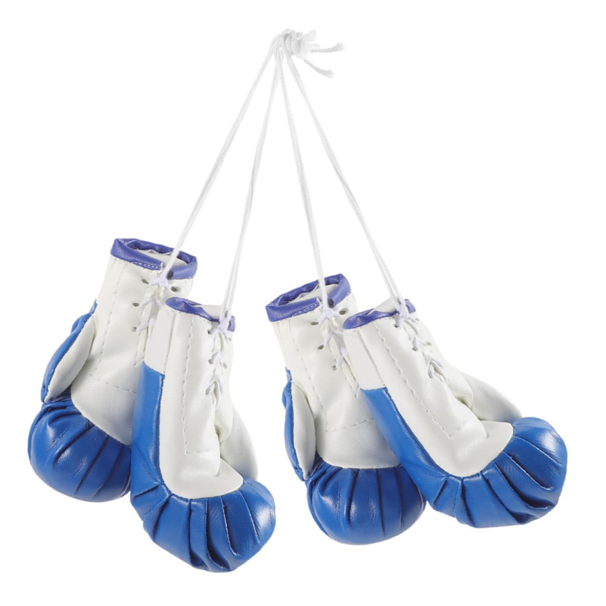 Unomor Boxing Gloves Pendant Keyring Set 2 Pairs Miniature Punching Gloves for Decor Keychains