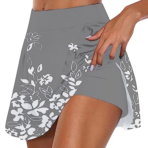 Falda vaquera para mujer, falda de uso diario, suave, informal, ejercicio, estampada, deportiva, falda corta, pantalones cortos, falda corta para mujer, falda corta para mujer, falda de línea A