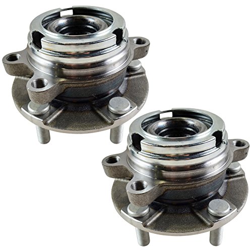 Image of TRQ Front Pair Wheel Bearing and Hub Set 2 Piece for Infiniti Nissan | for 2013 INFINITI JX35 2019-2021 INFINITI QX50 2014-2020 INFINITI QX60 +4 more 3.5L V6 To 9 /30 /20 Production Date