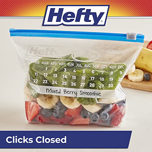 Hefty Calendar Slider Freezer Bags, Quart Size, 140ct - image 6