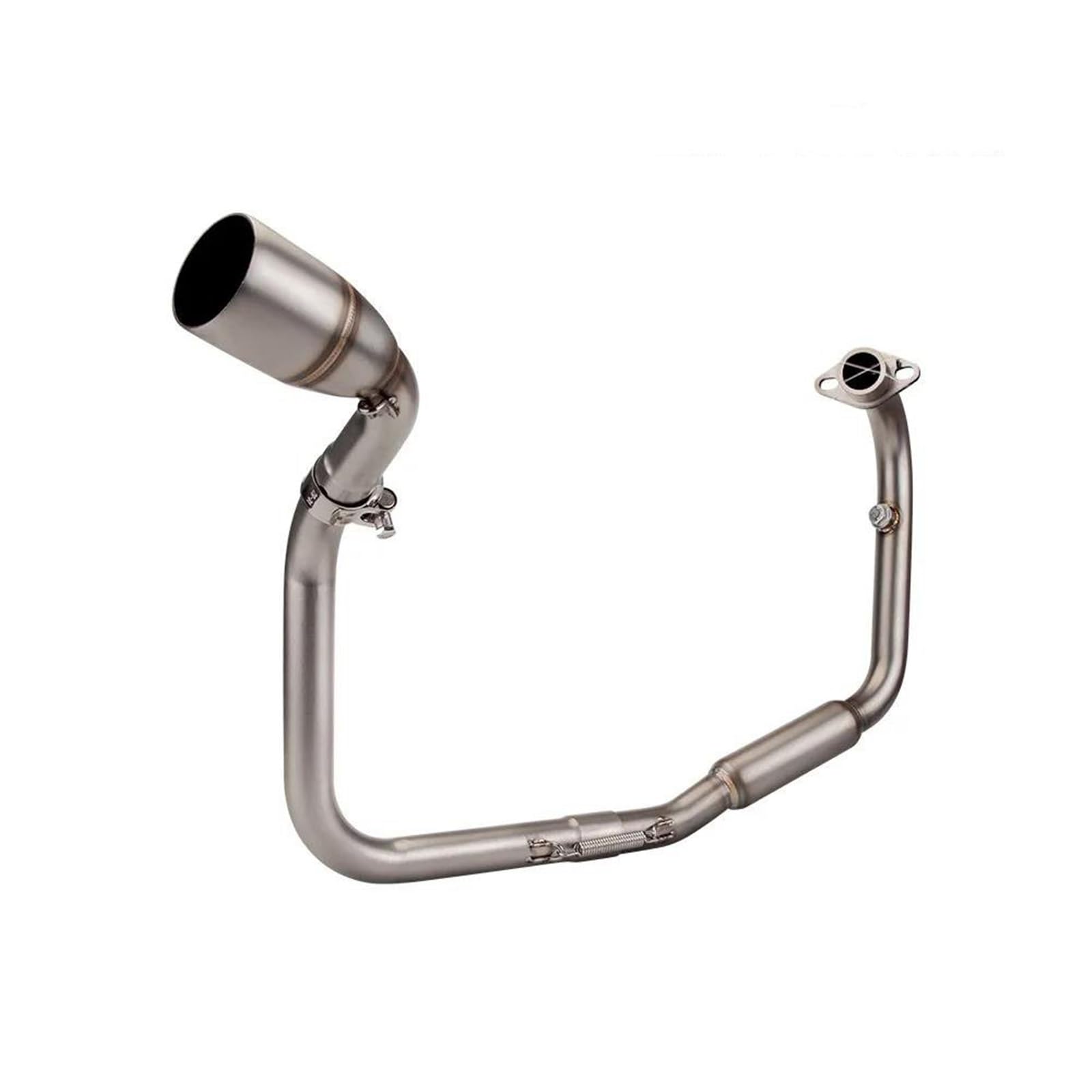 Genérico Silenciador de Escape Silenciador Conexión del Tubo Enlace Central Delantero Modificado 51 Mm para Benelli TNT125 TNT135 2017-2022