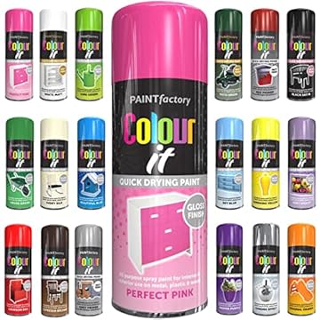 Classic Signature - 1 x All Purpose Perfect Pink Aerosol Spray Paint 400ml Quick Drying Spray,Fast Dry and Excellent Coverage for Metal, Wood, Plastic and More