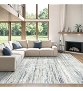 Art&amp;Tuft Washable Rugs 5x7 - Stain Resistant 5x7 Rugs for Living Room, Non Slip Backing Abstract ...