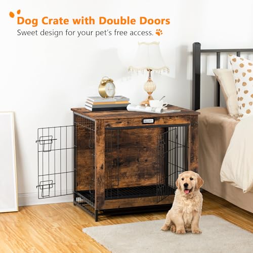 image for HOOBRO Dog Crate Furniture, 25.5