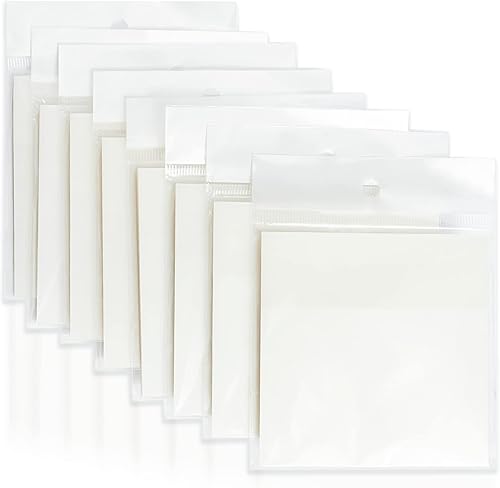 Miniatura 1 de Kaseamu - 400 hojas de notas adhesivas transparentes de 3 x 3 pulgadas, 8 paquetes de notas adhesivas transparentes, notas adhesivas translúcidas