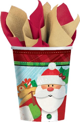 Gobelets en carton au style kraft avec motifs de Noël traditionnels - 2