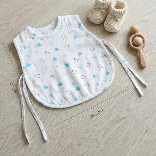 Image of TWC Organic Cotton Muslin Jhablas for Newborn Baby Boy and Girl | Unisex Baby Vest, Soft & Breathable All-Season Wear