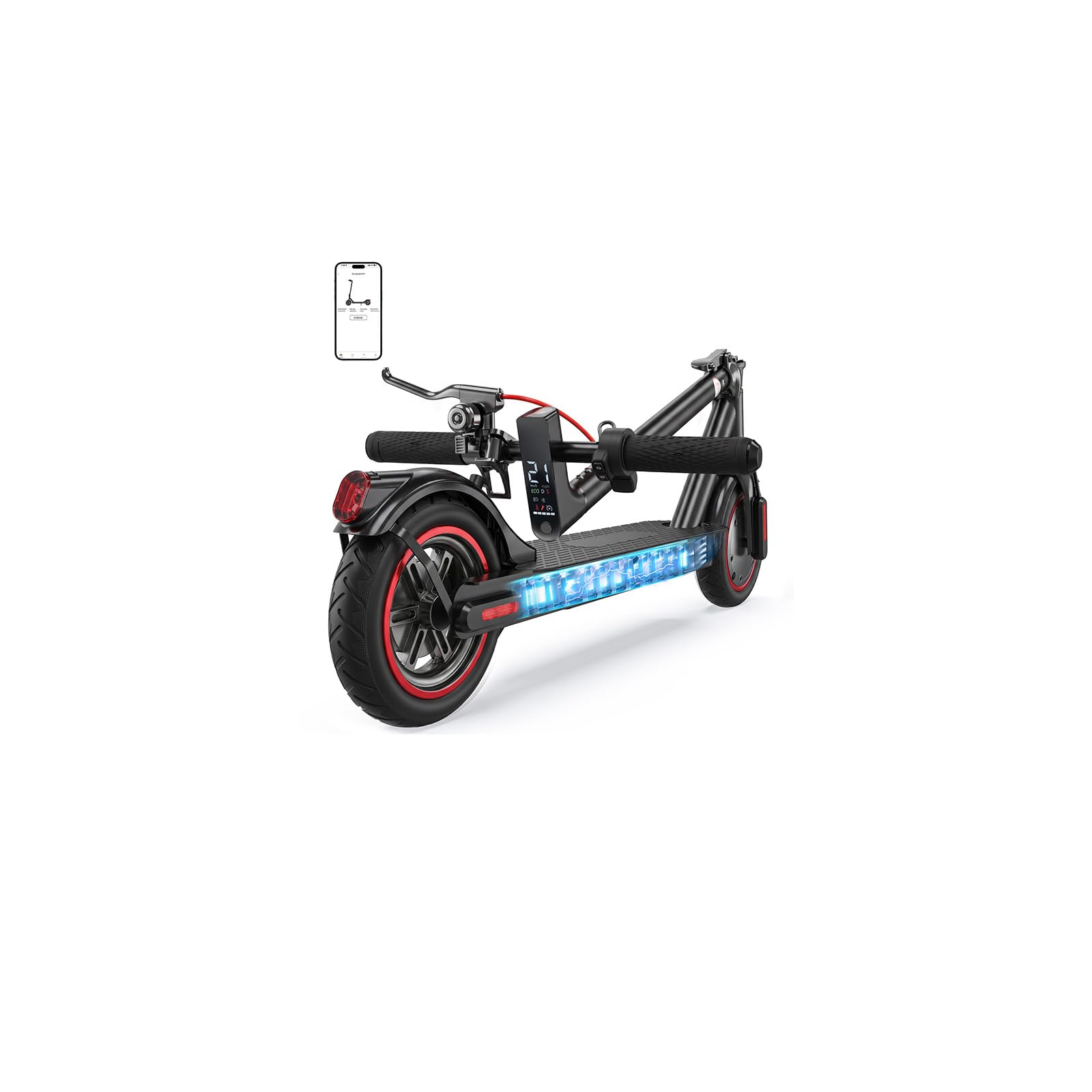 Electric Scooters - Electric Scooter Adults, 1200W/1000W/500W Motor, 10''/8.5'' Tires, 28/25/23/21Miles, APP Control E Scooter for Teens