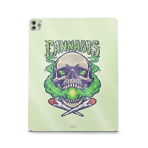 Image of MightySkins Carbon Fiber Skin Compatible with Apple iPad Pro 12.9 inch M2 6th Gen (2022) Full Wrap Kit - Skull and Joints | Protective Durable Textured Carbon Fiber Finish | Easy to Apply Made in The USA