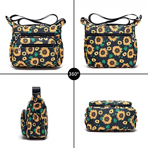 Image of Pealwel Women Shoulder Handbag Roomy Multiple Pockets Bag Ladies Crossbody Purse Tote Top Handle Satchel
