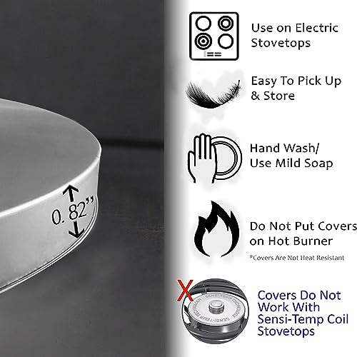 Cache-plaques rondes protectrices pour cuisinières et brûleurs à gaz - 5