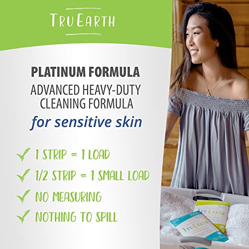 Tru Earth Platinum Laundry Detergent Sheets - Up To 768 Loads (384 Sheets) - Heavy Duty Ultra-Concentrated Advanced Formula - Fragrance Free #TOP1