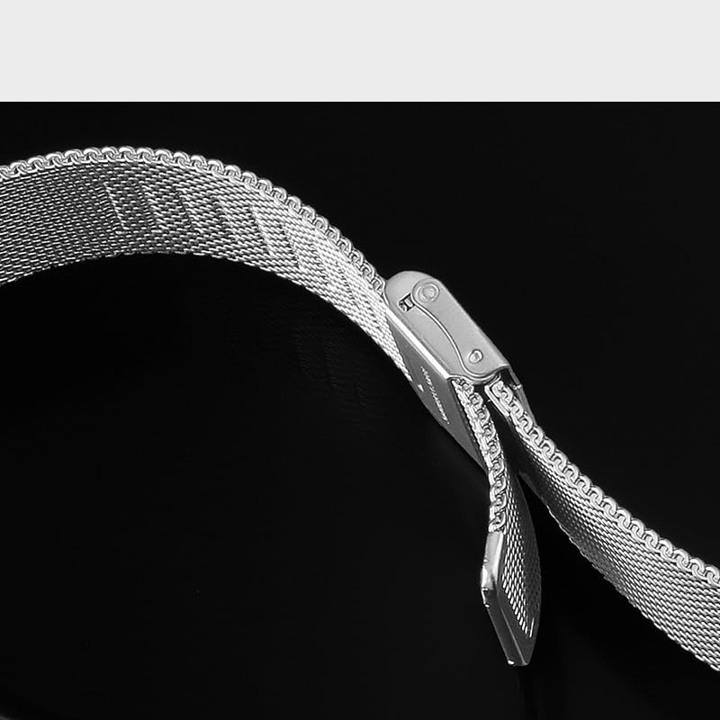 Bracelet maille mesh 20mm réglable interchangeable pour montre