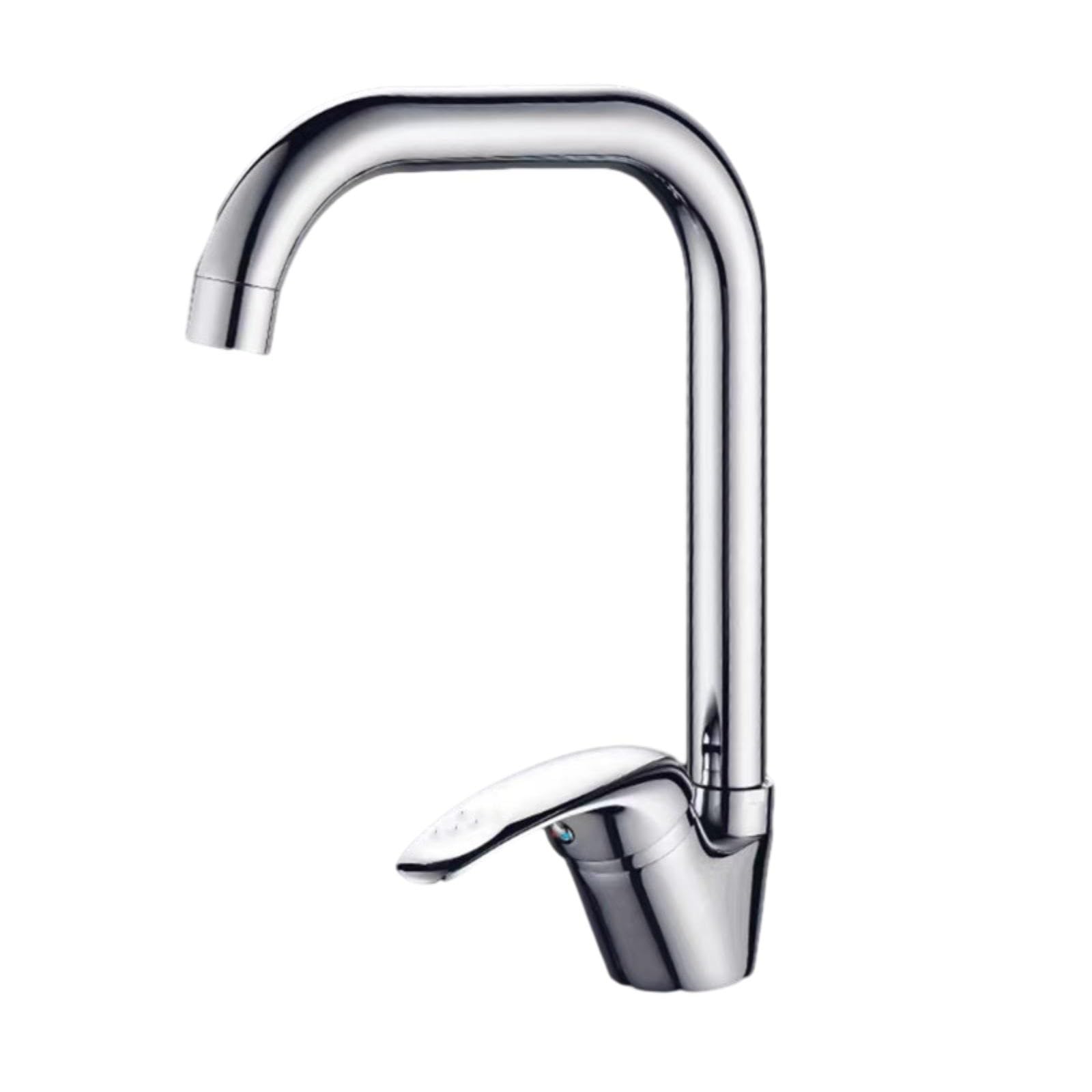 ZYCHSJXA Water Kitchen Tap Copper Rotatable Hot and Cold Faucet Household Vegetable Sink Balcony Splash-Proof Seven-Character Style