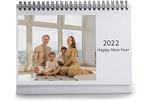 Gemszoo 2023 Custom Desk Photo Calendar: DIY Personalized 12-Photo Monthly Calendar for...