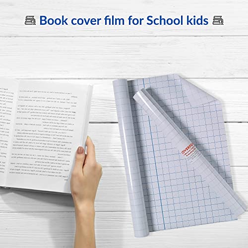 1ABOVE Hochwertige Rolle mit transparenter Rückseite aus Kunststoff (33 cm x 3 m)